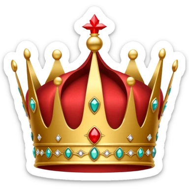 RED Crown King sticker