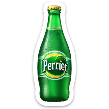 Perrier can sticker