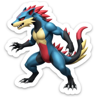 Zeraora-Obstagoon-Salandit-fusion sticker
