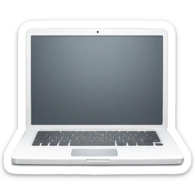 white laptop sticker