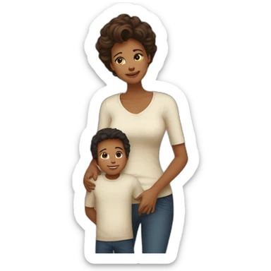 Mother love son sticker