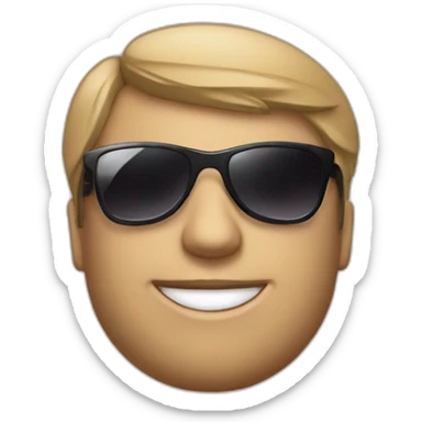 ultra realistic video editor with sunglasses sticker