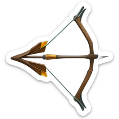 bow arrow sticker