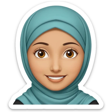I am a marketer, making content creation and reels on social meadia without showing my face, need a professional emoji, I am A girl from jordan wearing hijab my nname is rama  sticker