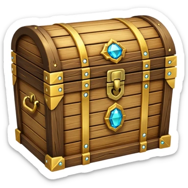 Shining Treasure Chest sticker