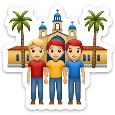 amigos puerto riqueños fuera del campus sticker