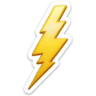 Lightening bolt  sticker