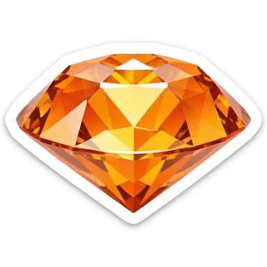orange diamond sticker