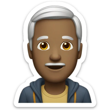 persona de 60 años sticker