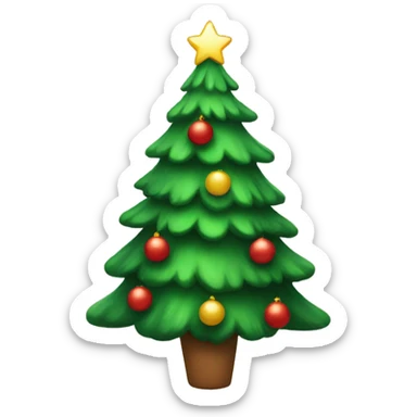 christmas tree sticker