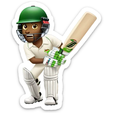 Cricket Batsman  sticker