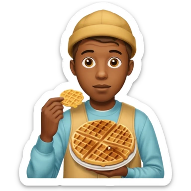 tyler the creator holding waffle sticker