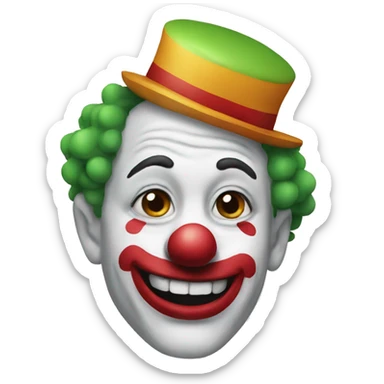 Clown sticker