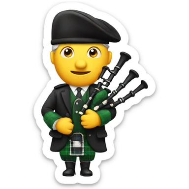 Bagpipes sticker