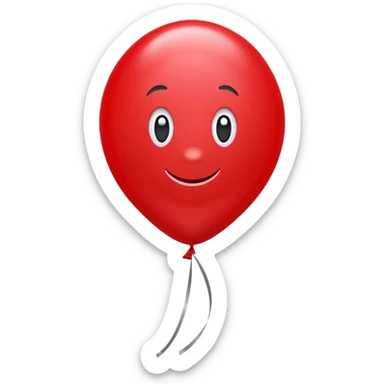 80 birthday balloon sticker