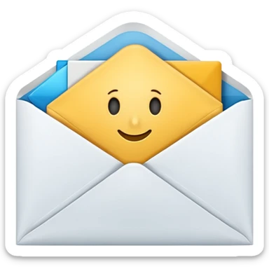 Salary enclosed in an envelope sticker