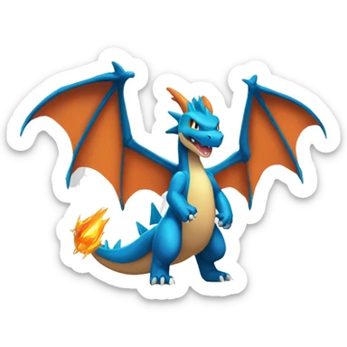  Mega Charizard Y full body sticker