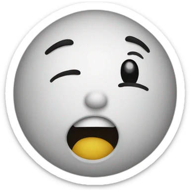 An emoticon who cries of happiness sticker