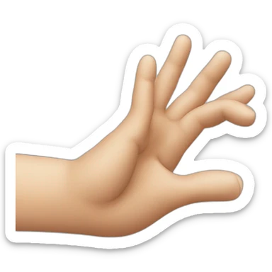 Swiping hand sticker