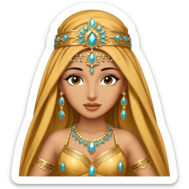 middle eastern belly dancer sticker