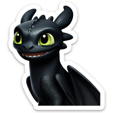 How to train your dragon toothless sticker
