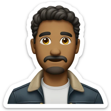 hombre cansado sticker