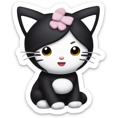 Kuromi hello kitty  sticker