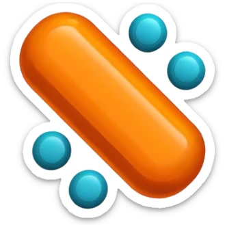 Round orange 30mg adderall with line down center sticker