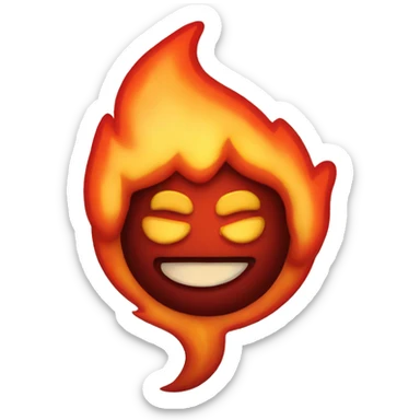 Flames sticker