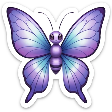 Butterfree-Lunala-Beautifly-Fakémon-hybrid-creature (full body)  sticker