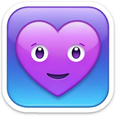 Message app purple blue sticker