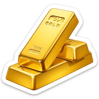 2 gold bar sticker