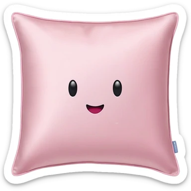 Powder pink pillows sticker