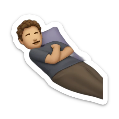 persona dormida sticker