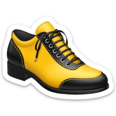 put on yellow and black on to that shoe sticker