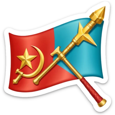 Kazakhstan ussr flag the flag? sticker