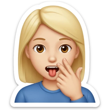 Muérdete el dedo sticker