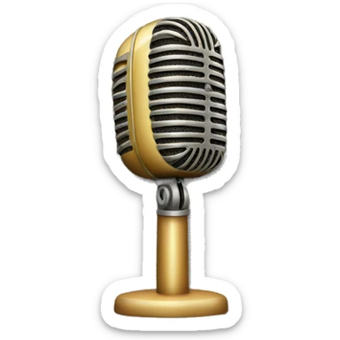 Vintage Microphone sticker