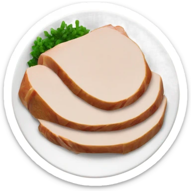 Easy Sliced Turkey Breast in a plate sticker
