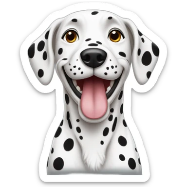 Happy dalmatian sticker