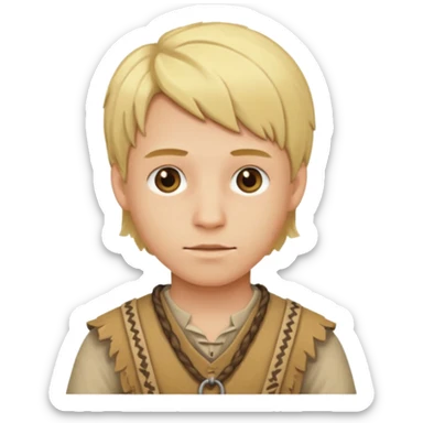 Young Blond Stone Age Man – Wearing primitive clothes.




 sticker