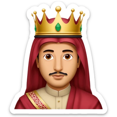 Mohamed bin salman, saudi crown with red "shimaq" sticker