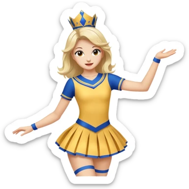 Majorette jupe courte danser sticker