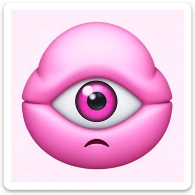 poke eye itself sticker