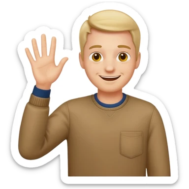 crea un emoji de un hombre cuerpo completo sticker