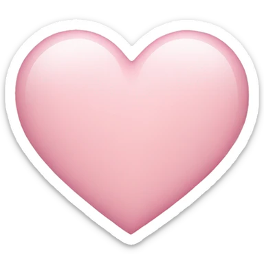 Light pink heart sticker