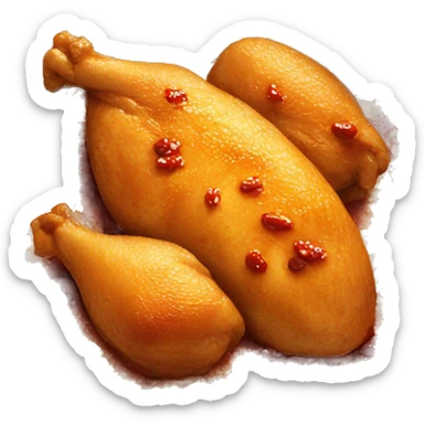 spicy chicken with rice sticker