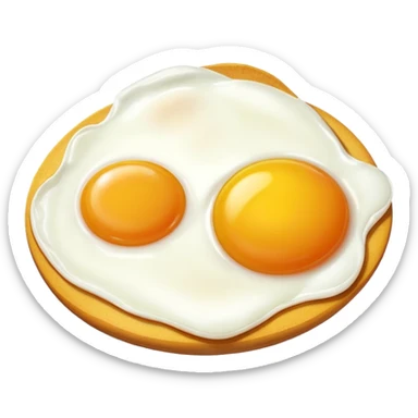 Egg fry sticker