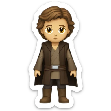 Anakin Skywalker entouré de jeune fille debout sticker