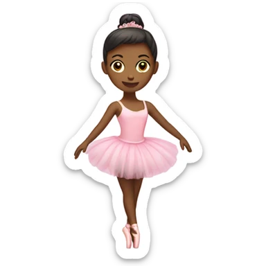 Ballerina with pink tutu sticker